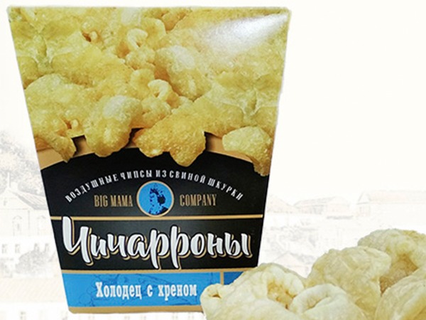 Чичарроны со вкусом холодца и хрена в Вологде