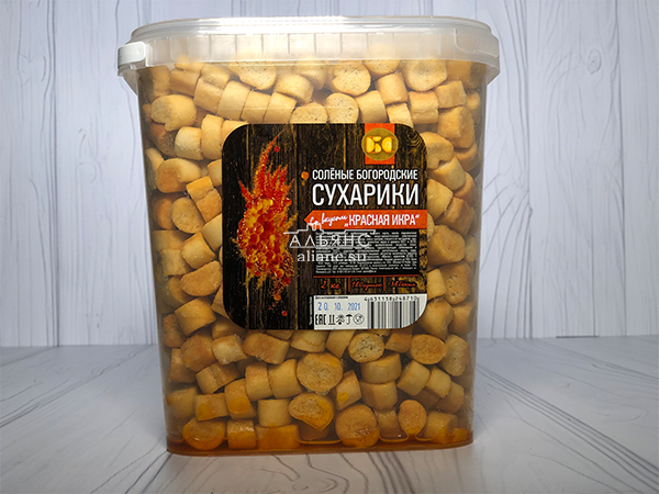 Сухарики с красной икрой в Вологде