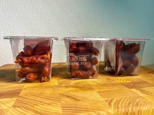 Корюшка х/к (крупная): Колбаски МИНИ классические с/к (100 гр)