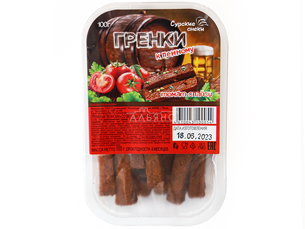 Сурские гренки Томат спайси (100 гр) в Вологде