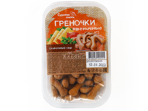 Сурские (ПШЕНИЧНЫЕ) Сливочный сыр (100 гр) в Вологде