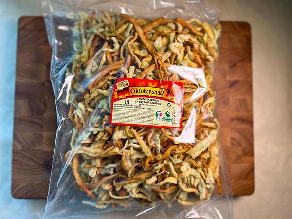 Нитка ЖАРЕНАЯ "Васаби" Oktobersnack 1 кг (сырный продукт) в Вологде