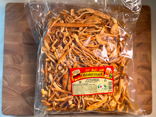 Нитка ЖАРЕНАЯ "Краб" Oktobtersnak 1 кг (сырный продукт) в Вологде