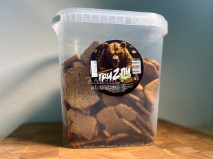 Сухарики с аджикой: Ведро Ржаные гренки со вкусом Сметана зелень (1 кг)