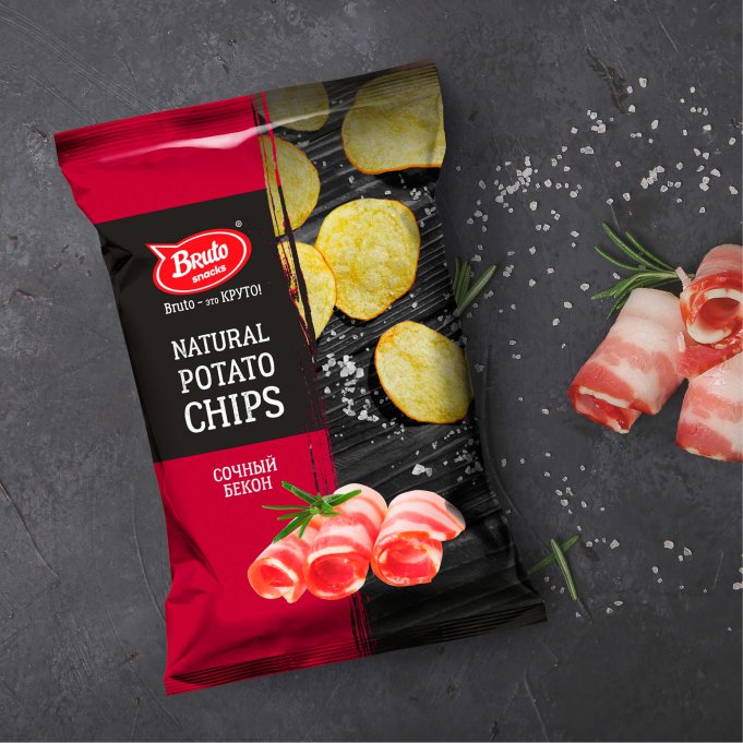 Картофель «Бруто» со вкусом бекона 130 гр. в Вологде