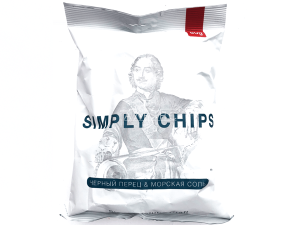 Картофельные чипсы "Simple chips" Морская соль и черный перец 80 гр. в Вологде